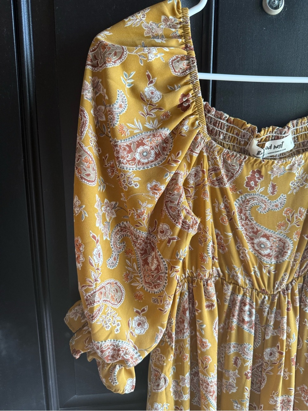 NWT Three Bird Nest Charlotte Printed Wide Leg Jumpsuit Size Small - Picture 5 of 13